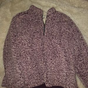 plum sherpa jacket